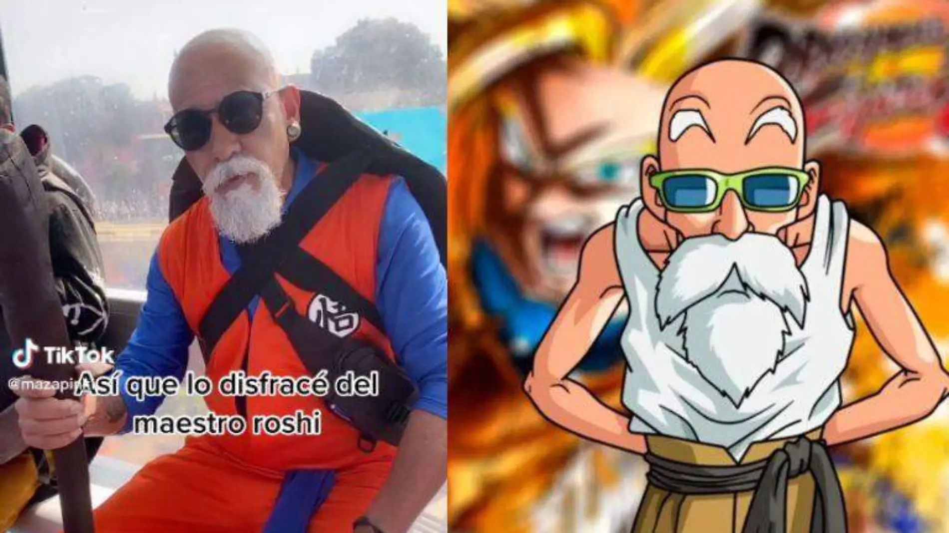 Papá se convierte en el maestro Roshi de Dragon Ball y rompé las redes sociales 